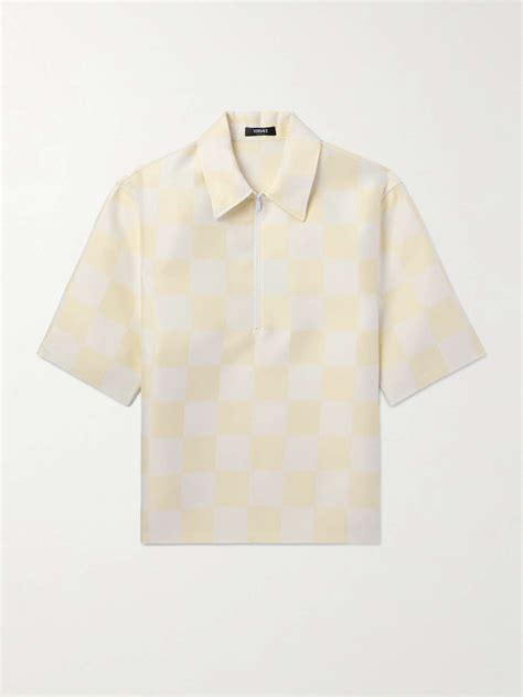 versace collection polo button up|VERSACE Duchesse.